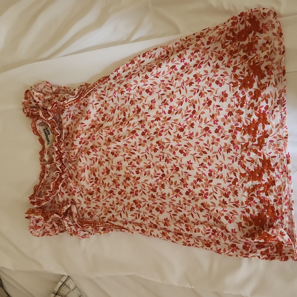 Savannah Jane embroidered cap sleeve blouse